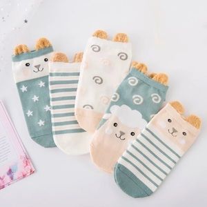 socks with ears (NEW WITH TAGS) 5 pairs for 10 dollars